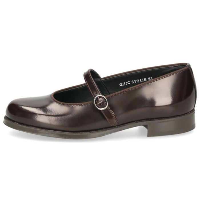 HARUTA ハルタ ワンストラップシューズ 靴 レディース パンプス ストラップ 太ヒール 歩きやすい 本革 日本製 黒 茶 ブラック ダークブラウン SF341B