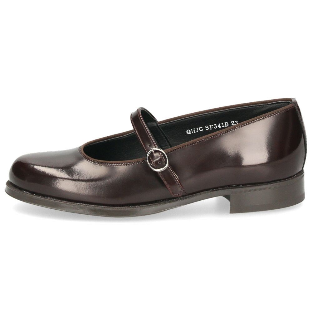 HARUTA ハルタ ワンストラップシューズ 靴 レディース パンプス ストラップ 太ヒール 歩きやすい 本革 日本製 黒 茶 ブラック ダークブラウン SF341B