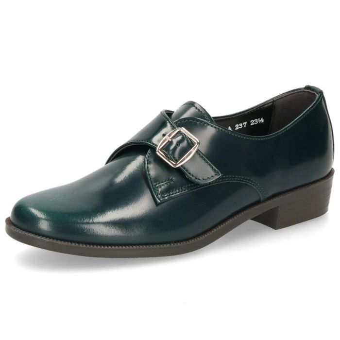モンクストラップシューズ レディース ハルタ HARUTA 237 靴 革靴 黒 クロ ブラウン グリーン 2E 太ヒール 日本製 マニッシュ 歩きやすい