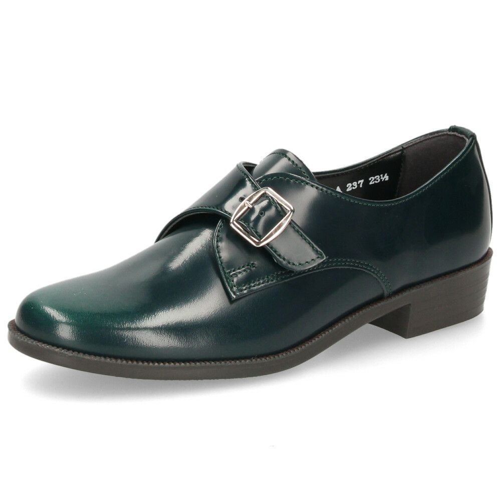 モンクストラップシューズ レディース ハルタ HARUTA 237 靴 革靴 黒 クロ ブラウン グリーン 2E 太ヒール 日本製 マニッシュ 歩きやすい
