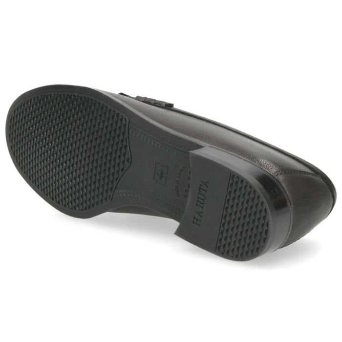 ハルタ ローファー レディース HARUTA GT313 ゴートキルトタッセルローファー 本革 日本製 軽量 おしゃれ タッセル 黒 ブラック