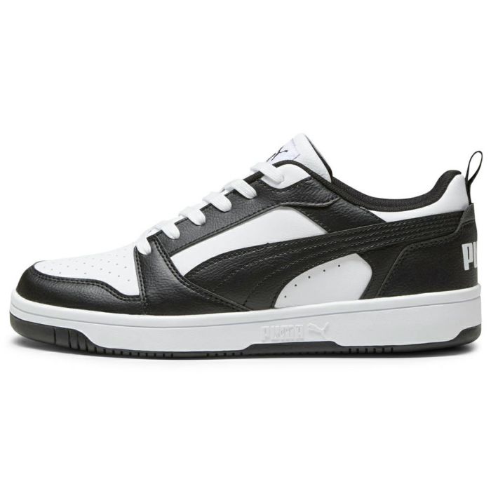 プーマ スニーカー メンズ リバウンド V6 ロウ ブラック ホワイト 黒 白 ローカット 靴 シューズ 歩きやすい PUMA Rebound V6 Low 392328
