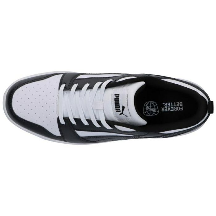 プーマ スニーカー メンズ リバウンド V6 ロウ ブラック ホワイト 黒 白 ローカット 靴 シューズ 歩きやすい PUMA Rebound V6 Low 392328