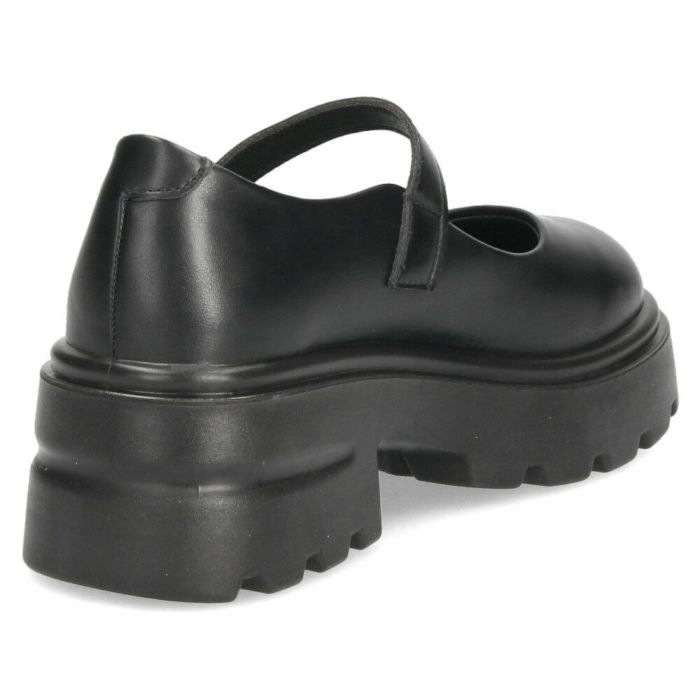 厚底 パンプス レディース 靴 メリージェーン 黒 ブラック ストラップ ラウンドトゥ 歩きやすい 軽量 トラックソール ボリュームソール TS3882