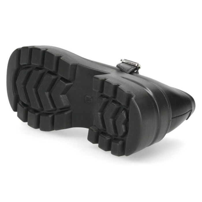 厚底 パンプス レディース 靴 メリージェーン 黒 ブラック ストラップ ラウンドトゥ 歩きやすい 軽量 トラックソール ボリュームソール TS3882