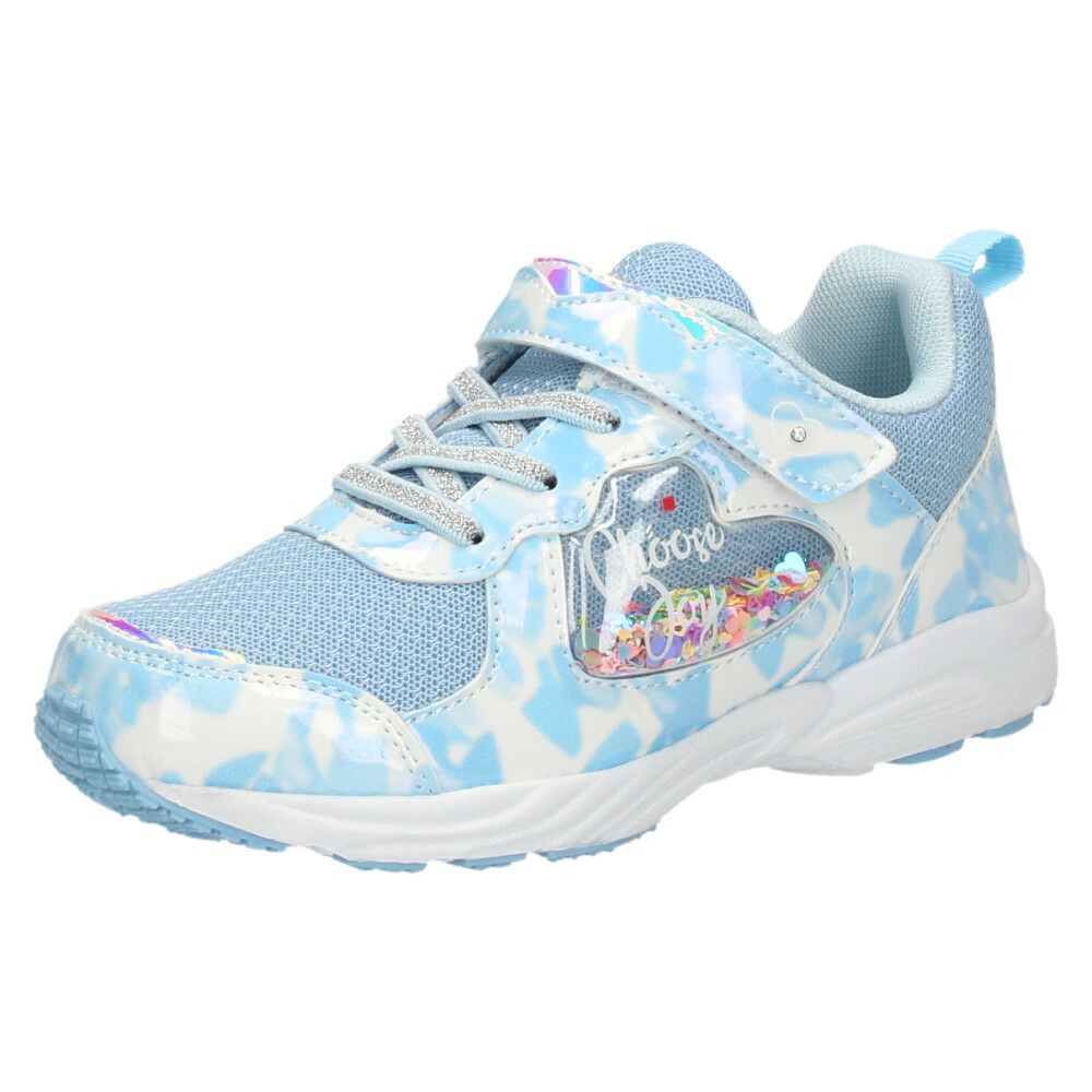 スニーカー 女の子 キッズ 子供靴 幅広 3E 軽量 屈曲ソール 通気性 マジックテープ 通園 通学 かわいい リボン付き Parade パレード 56203