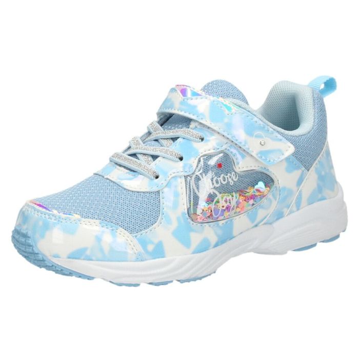 スニーカー 女の子 キッズ 子供靴 幅広 3E 軽量 屈曲ソール 通気性 マジックテープ 通園 通学 かわいい リボン付き Parade パレード 56203