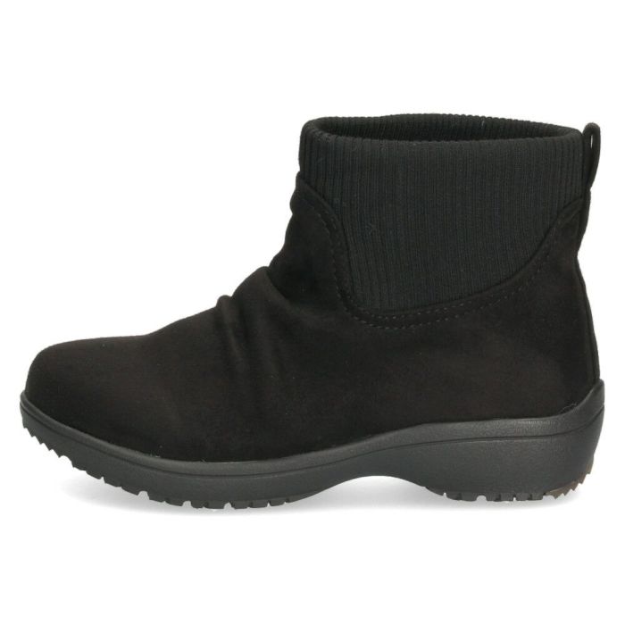 ショートブーツ レディース 歩きやすい ローヒール ブーツ 幅広 5E 軽量 防水 リブニット 滑りにくい 防滑 靴 Wilson Lee ウィルソンリー 8881