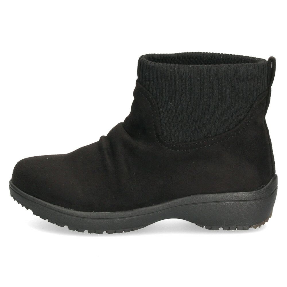 ショートブーツ レディース 歩きやすい ローヒール ブーツ 幅広 5E 軽量 防水 リブニット 滑りにくい 防滑 靴 Wilson Lee ウィルソンリー 8881