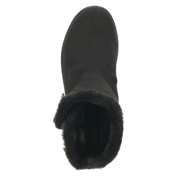 ショートブーツ レディース ブーツ スエード調 ムートンブーツ ボア 防水 防滑 軽量 防寒 あったか 3E 靴 Wilson Lee ウィルソンリー 7772