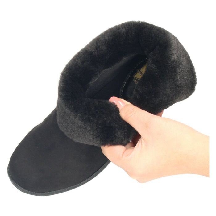 ショートブーツ レディース ブーツ スエード調 ムートンブーツ ボア 防水 防滑 軽量 防寒 あったか 3E 靴 Wilson Lee ウィルソンリー 7772