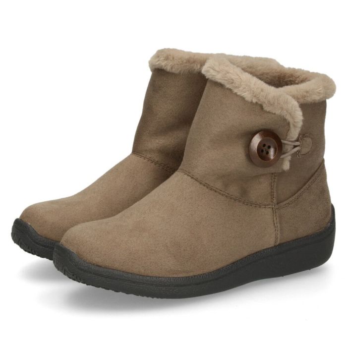ショートブーツ レディース ブーツ スエード調 ムートンブーツ ボア 防水 防滑 軽量 防寒 あったか 3E 靴 Wilson Lee ウィルソンリー 7772