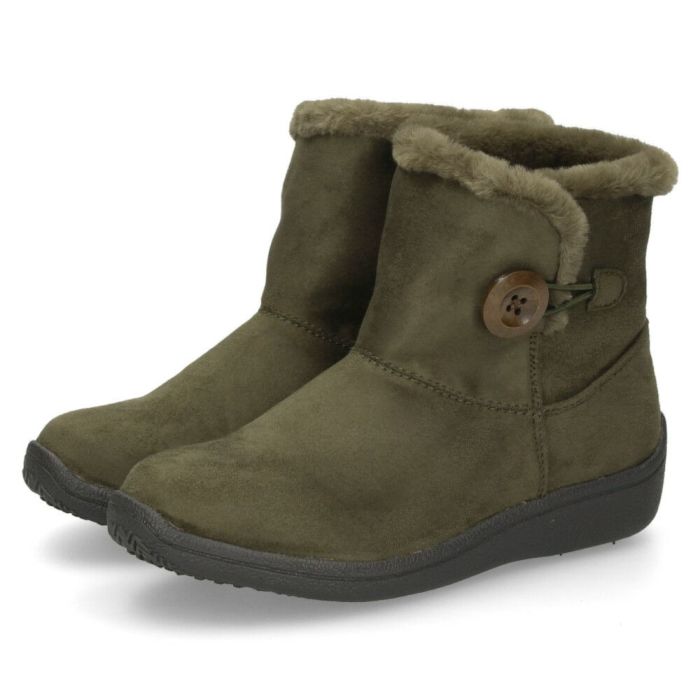 ショートブーツ レディース ブーツ スエード調 ムートンブーツ ボア 防水 防滑 軽量 防寒 あったか 3E 靴 Wilson Lee ウィルソンリー 7772