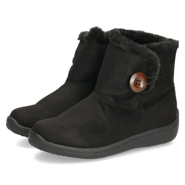ショートブーツ レディース ブーツ スエード調 ムートンブーツ ボア 防水 防滑 軽量 防寒 あったか 3E 靴 Wilson Lee ウィルソンリー 7772