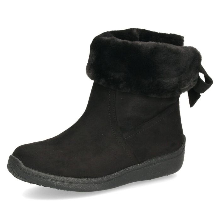 ショートブーツ レディース ブーツ ファー あったか 裏ボア仕様 ３E 幅広 防水 軽量 防寒 防滑 柔らかい 防臭 靴 リボン付き Willson Lee ウィルソンリー 7775