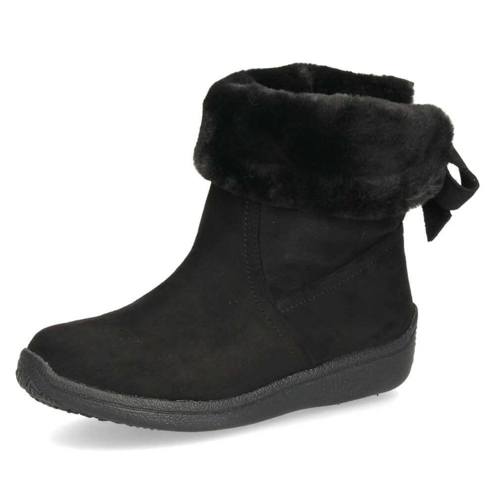 ショートブーツ レディース ブーツ ファー あったか 裏ボア仕様 ３E 幅広 防水 軽量 防寒 防滑 柔らかい 防臭 靴 リボン付き Willson Lee ウィルソンリー 7775