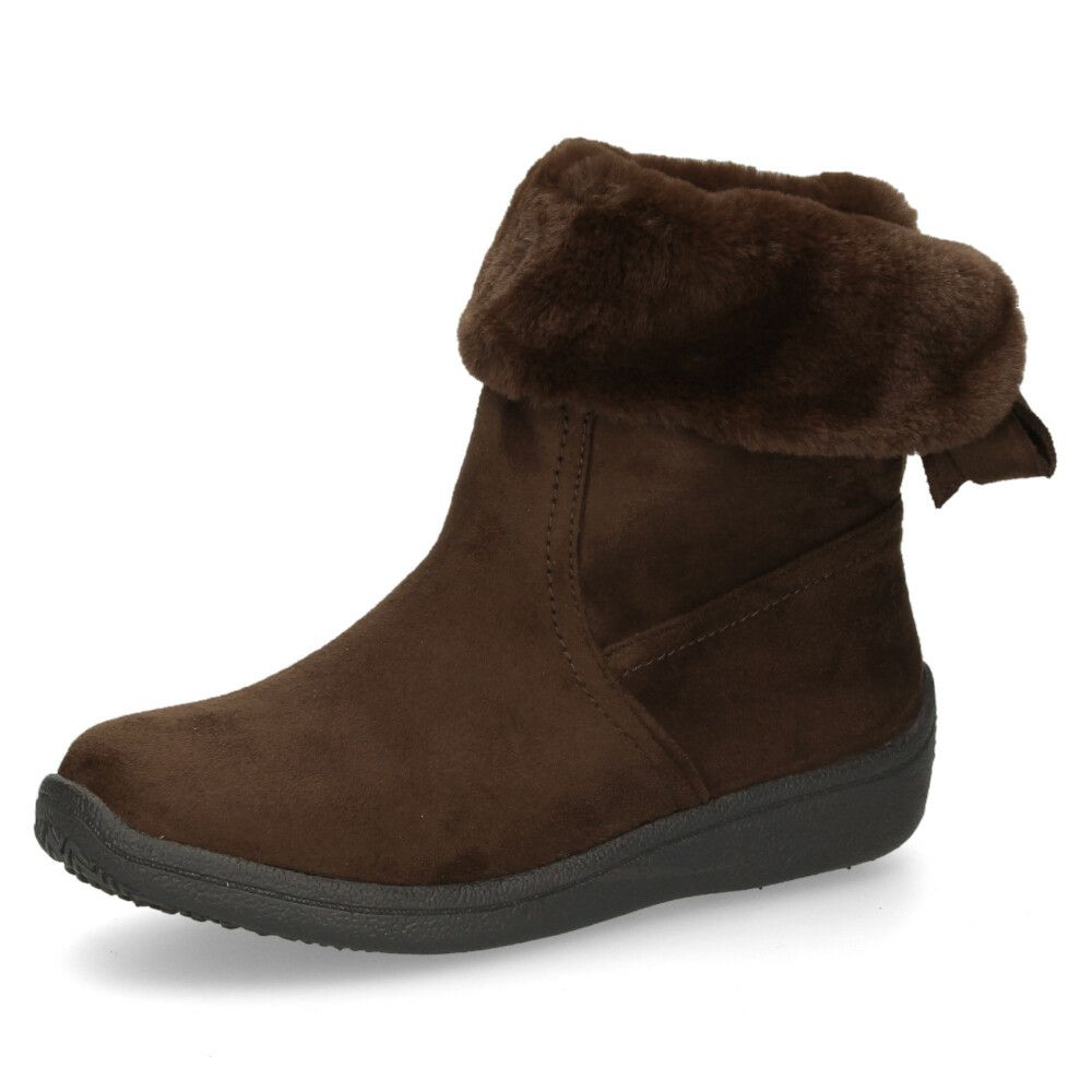 ショートブーツ レディース ブーツ ファー あったか 裏ボア仕様 ３E 幅広 防水 軽量 防寒 防滑 柔らかい 防臭 靴 リボン付き Willson Lee ウィルソンリー 7775