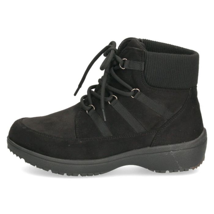 ショートブーツ レディース レースアップブーツ リブニット あったか 5E 幅広 防滑 防水 軽量 屈曲 柔らかい 安定歩行 ゆったり WilsonLee ウィルソンリー 8882