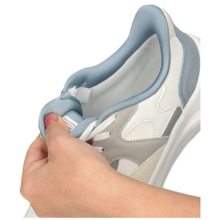 手を使わずに履ける 靴 レディース スニーカー ハンズフリー スリッポン 履きやすい 歩きやすい 防水 ゴム紐 ブラック 通勤 通学 楽すぽっ パレード Parade 51709