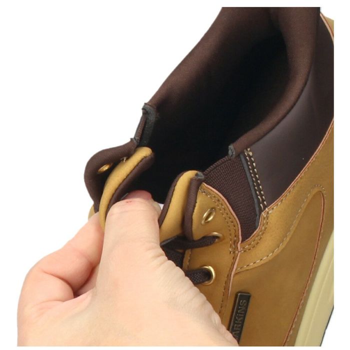 スニーカー レディース 防水 防滑 ハンズフリー 手を使わずに履ける 靴 スリッポン 滑りにくい 雨 黒 ブラック ラーキンス LARKINS L-7688