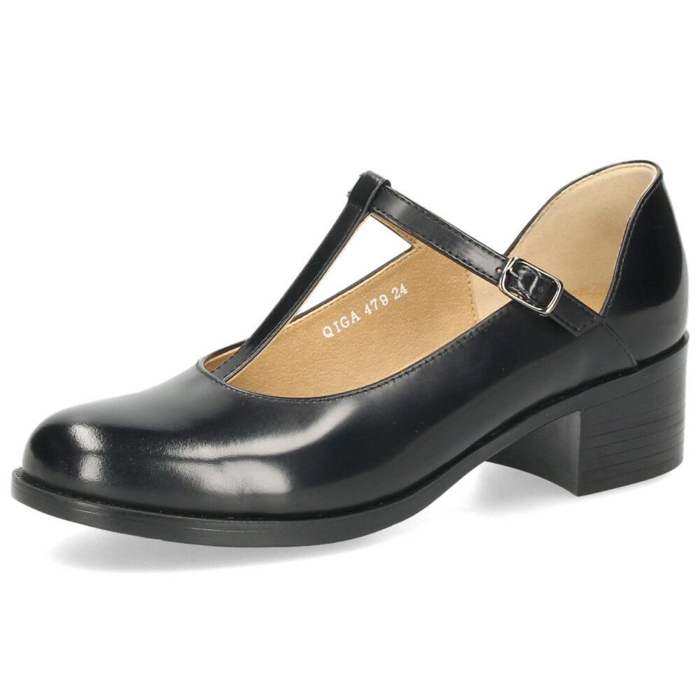 パンプス レディース Tストラップ ヒール ハルタ HARUTA 479 靴 革靴 ブラック ブラウン 3E 太ヒール 日本製 歩きやすい フォーマル カジュアル