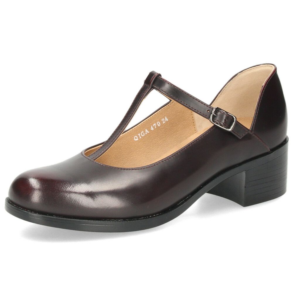 パンプス レディース Tストラップ ヒール ハルタ HARUTA 479 靴 革靴 ブラック ブラウン 3E 太ヒール 日本製 歩きやすい フォーマル カジュアル