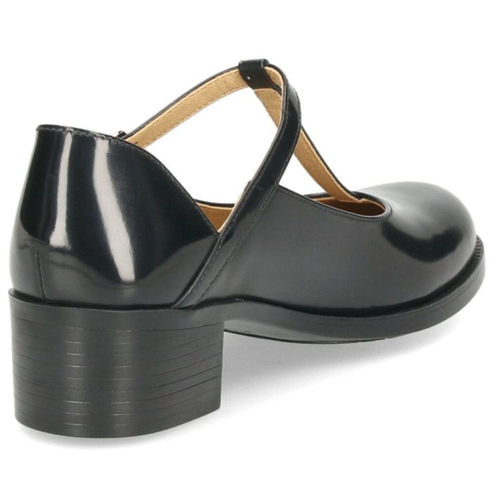 パンプス レディース Tストラップ ヒール ハルタ HARUTA 479 靴 革靴 ブラック ブラウン 3E 太ヒール 日本製 歩きやすい フォーマル カジュアル