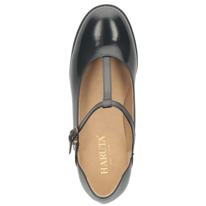 パンプス レディース Tストラップ ヒール ハルタ HARUTA 479 靴 革靴 ブラック ブラウン 3E 太ヒール 日本製 歩きやすい フォーマル カジュアル