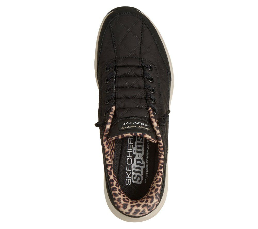 スケッチャーズ スリップインズ レディース スニーカー コンツアーフォーム‐コージーフィットレオパード ドリーム 靴 スリッポン ノーマル幅 丸洗い可能 ゴム紐 SKECHERS Slip-ins Contour Foam- Cozy Fit Leopard Dream 150419