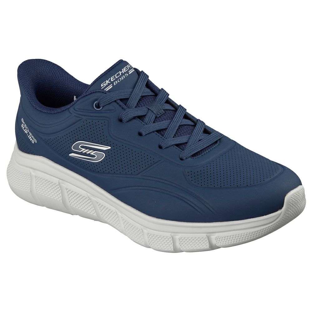 スケッチャーズ スリップインズ メンズ スニーカー スリッポン 手を使わずに履ける 靴 ノーマル幅 SKECHERS Slip-ins BOBS Sport B Flex Smooth Edge ボブス スポート 118116