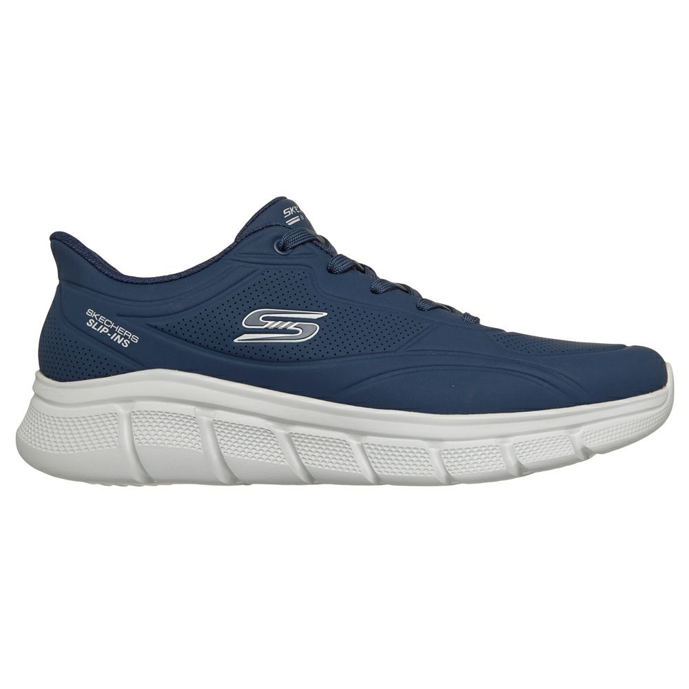 スケッチャーズ スリップインズ メンズ スニーカー スリッポン 手を使わずに履ける 靴 ノーマル幅 SKECHERS Slip-ins BOBS Sport B Flex Smooth Edge ボブス スポート 118116