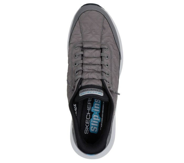 スケッチャーズ スリップインズ メンズ スニーカー コンツアーフォーム‐コージーフィット 靴 スリッポン ノーマル幅 丸洗い可能 ゴム紐 SKECHERS Slip-ins Contour Foam Cozy Fit 232619