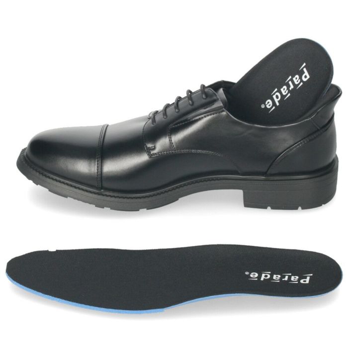 手を使わず履ける ビジネスシューズ スリッポン スリップイン 履きやすい ストレートチップ 幅広 ４E メンズ ブラック 黒 ブラウン 冠婚葬祭 就活 フォーマル 楽すぽっ パレード Parade 7810