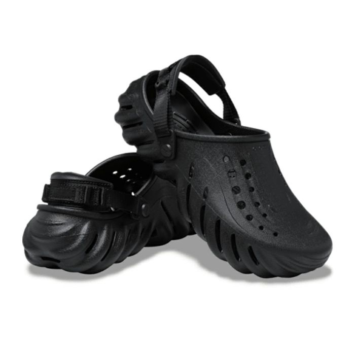 クロックス メンズ サンダル 軽い エコー クロッグ 黒 ブラック 履きやすい 通気性 アウトドア 普段履き crocs Echo Clog 207937