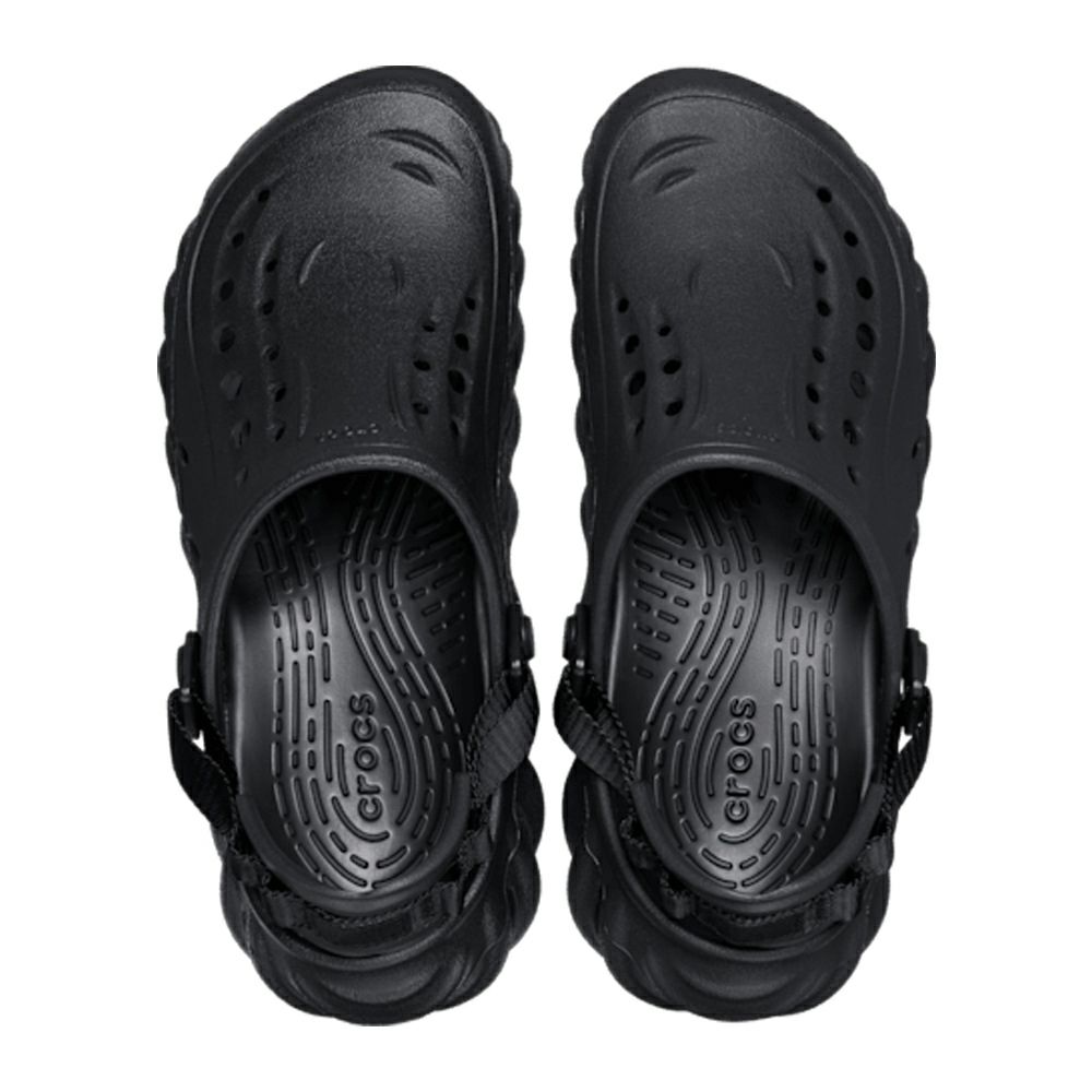 クロックス メンズ サンダル 軽い エコー クロッグ 黒 ブラック 履きやすい 通気性 アウトドア 普段履き crocs Echo Clog 207937