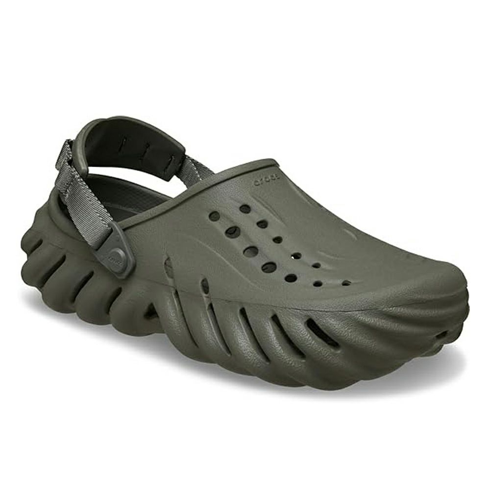 クロックス メンズ サンダル 軽い エコー クロッグ 黒 ブラック 履きやすい 通気性 アウトドア 普段履き crocs Echo Clog 207937