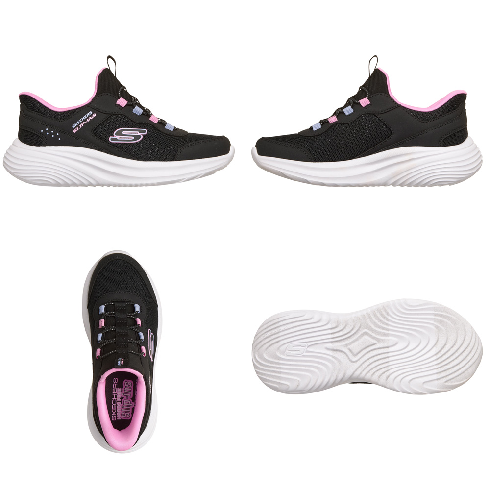スケッチャーズ スリップインズ キッズ ジュニア スニーカー スリッポン 女の子 靴 303690L バウンダー プロ SKECHERS Slip-Ins BOUNDER PRO