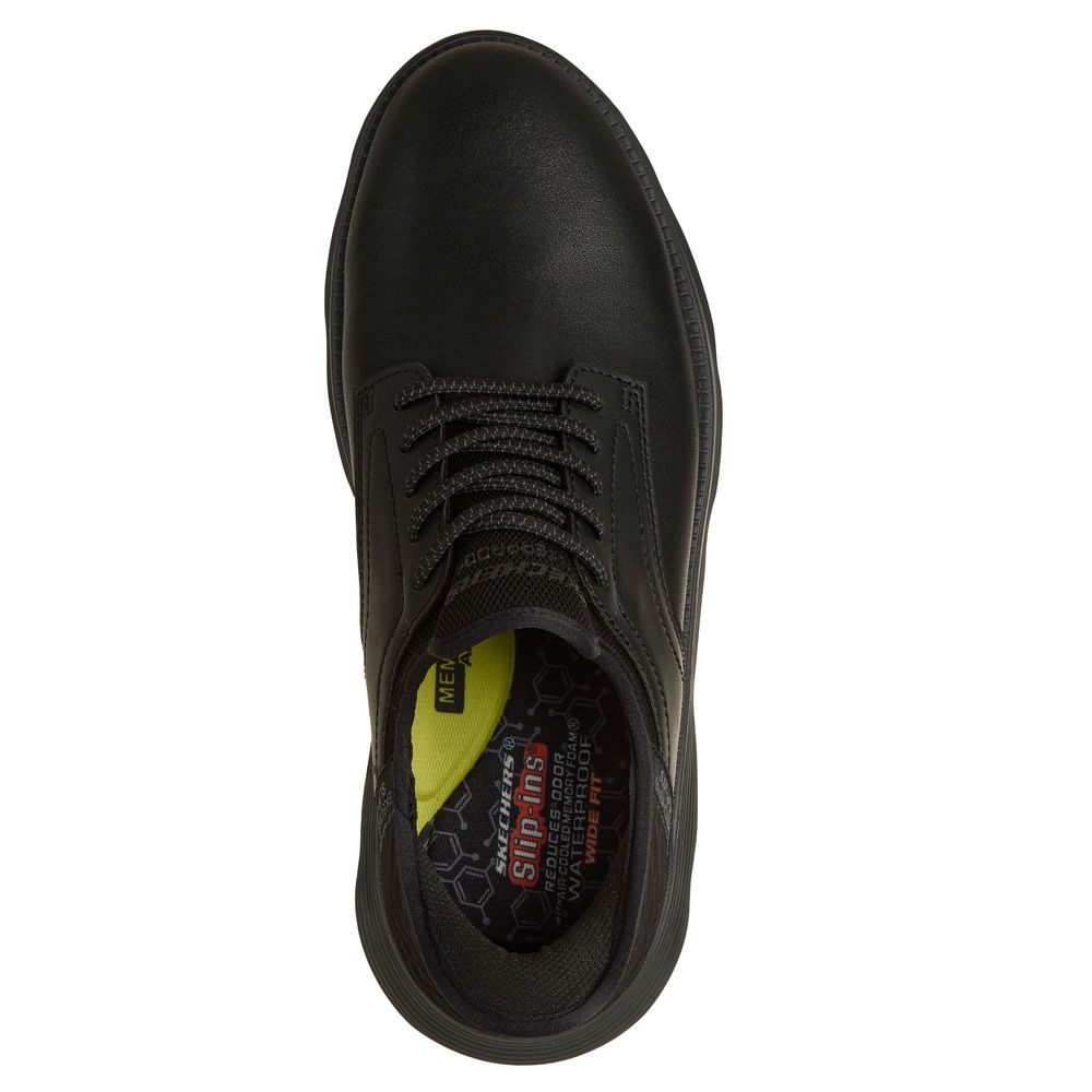 スケッチャーズ スリップインズ メンズ 幅広 ワイド幅 4E ガルザ カーリン たったまま履ける 革靴 スリッポン スニーカー 履きやすい 靴 ゴム紐 SKECHERS Slip-ins GARZA CARLYN 205278W 履きやすい ハンズフリー