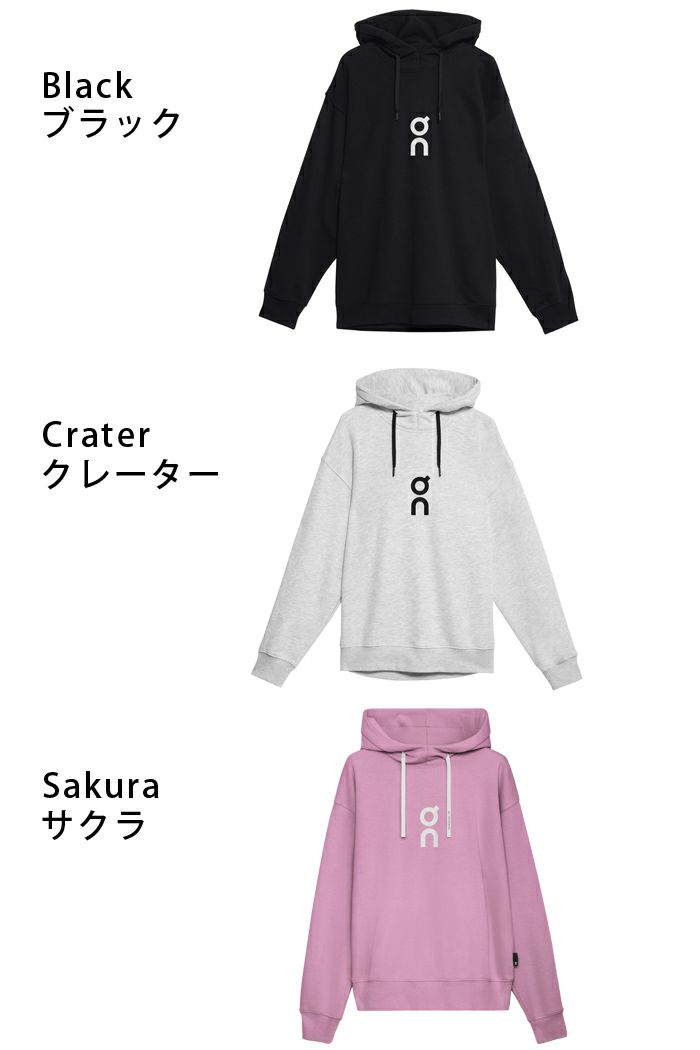 On オン フーディー Hoodie 1WE10040553 1WE10041756 パーカー 服 トップス ブラック 黒 グレー レディース