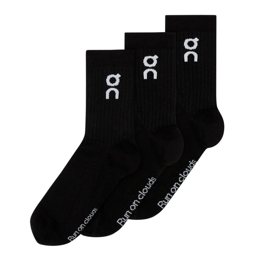 On オン ソックス Logo Sock High 3P ロゴ ソックス ハイ 2UF10310069 2UF10310553 2UF10311732 靴下 3足組  通気性 メンズ レディース デイリー