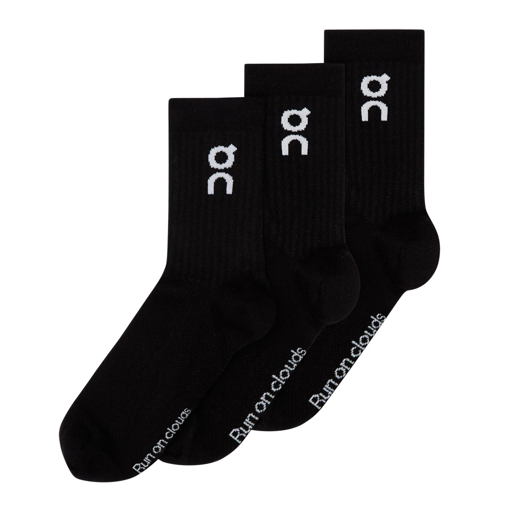 On オン ソックス Logo Sock High 3P ロゴ ソックス ハイ 2UF10310069 2UF10310553 2UF10311732 靴下 3足組  通気性 メンズ レディース デイリー