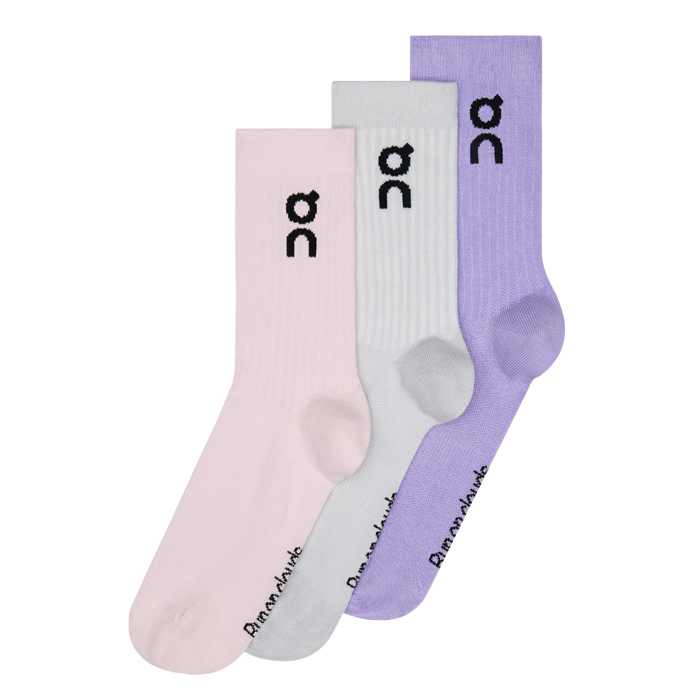 On オン ソックス Logo Sock High 3P ロゴ ソックス ハイ 2UF10310069 2UF10310553 2UF10311732 靴下 3足組  通気性 メンズ レディース デイリー