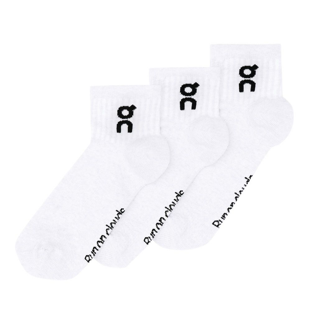 On オン ソックス Logo Sock Mid 3P ロゴ ソックス ミッド 2UF10520069  2UF10520553  2UF10521732 靴下 3足組  通気性 メンズ レディース デイリー