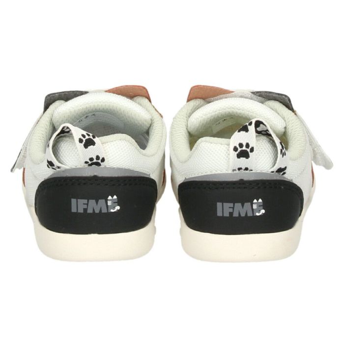 イフミー ベビーシューズ キッズ ねこちゃん スニーカー ベルクロ ワンベルト 子ども靴 履きやすい ベージュ ホワイト グレー IFME 20-5305 屈曲性 グリップ性 軽量 抗菌防臭