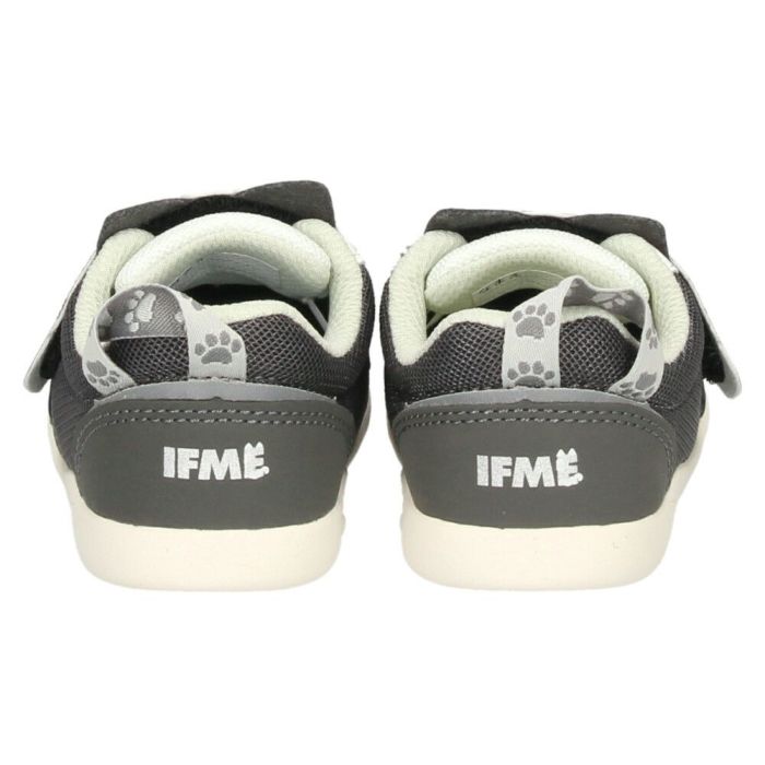 イフミー ベビーシューズ キッズ ねこちゃん スニーカー ベルクロ ワンベルト 子ども靴 履きやすい ベージュ ホワイト グレー IFME 20-5305 屈曲性 グリップ性 軽量 抗菌防臭