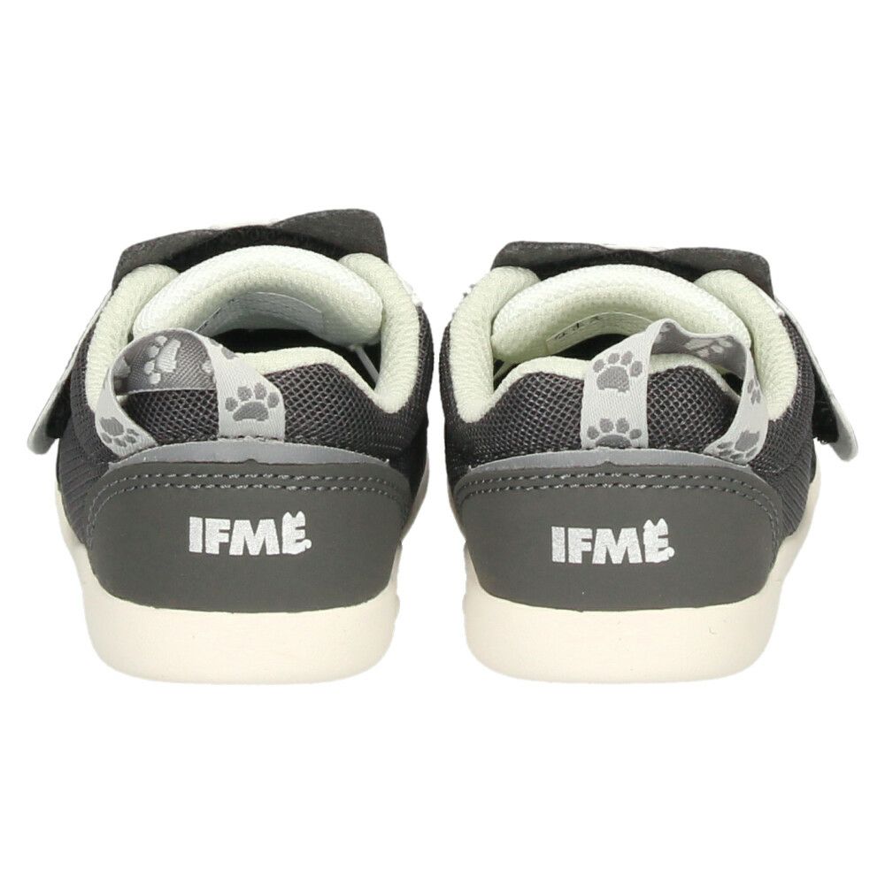 イフミー ベビーシューズ キッズ ねこちゃん スニーカー ベルクロ ワンベルト 子ども靴 履きやすい ベージュ ホワイト グレー IFME 20-5305 屈曲性 グリップ性 軽量 抗菌防臭