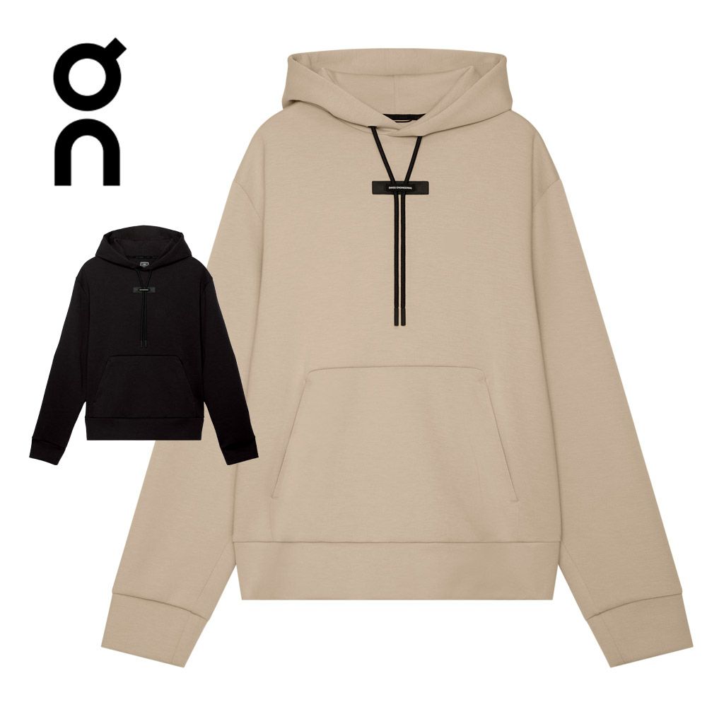 ON Focus Tech Hoodie フォーカス テック フーディー メンズ パーカー トップス トレーナー 長袖 スポーツ トレーニング カジュアル デイリーユース 290553 Black 290603 Desert