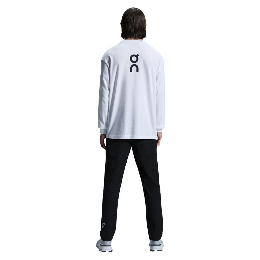 ON Club Long-T クラブロングT 120069 White 120553 Black メンズ Tシャツ 長袖 ロンT カジュアル タウンユース デイリーユース ウェア アパレル トップス ロゴT