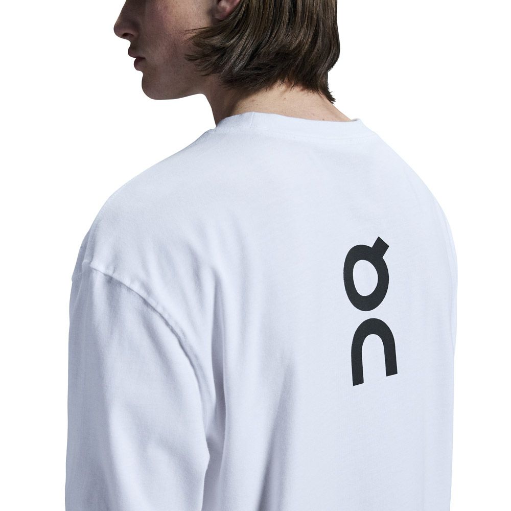 ON Club Long-T クラブロングT 120069 White 120553 Black メンズ Tシャツ 長袖 ロンT カジュアル タウンユース デイリーユース ウェア アパレル トップス ロゴT