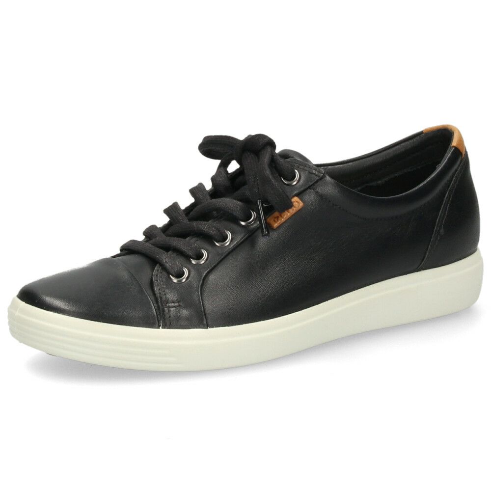 エコー ecco スニーカー レザースニーカー レディース 靴 430003 SOFT 7 W 本革 レースアップ ローカット カジュアル シンプル 快適な履き心地 コンフォートシューズ